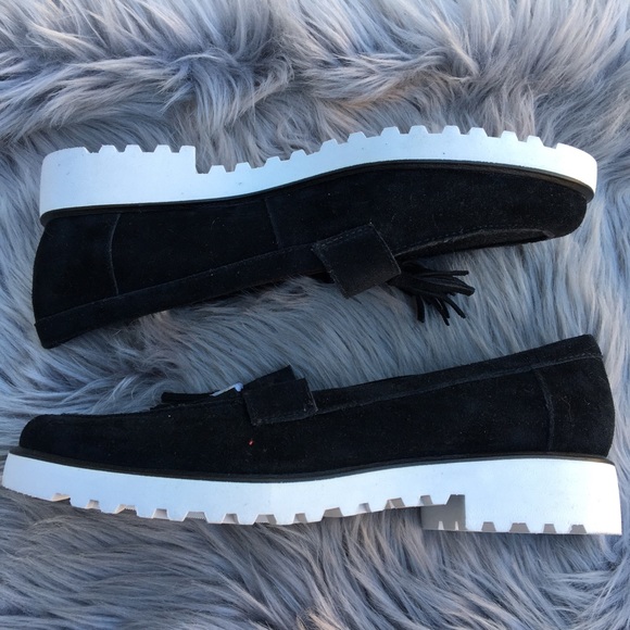 Franco Sarto Black Tassel Mocassins - Picture 5 of 7